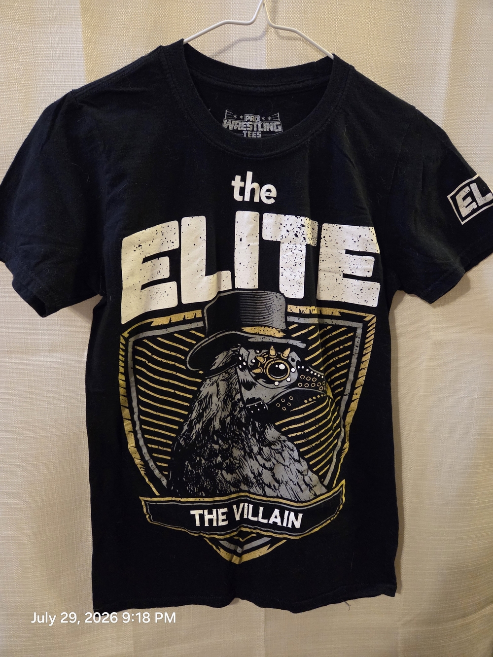 Pro Wrestling Elite 'The Villain' Graphic Tee - Black